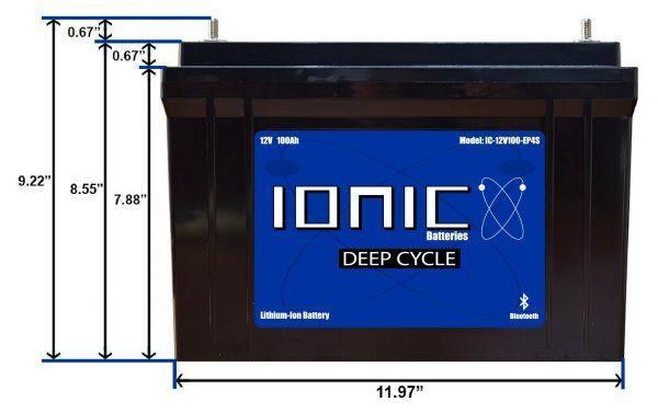 12 Volt 100Ah Ionic Lithium Deep Cycle Battery