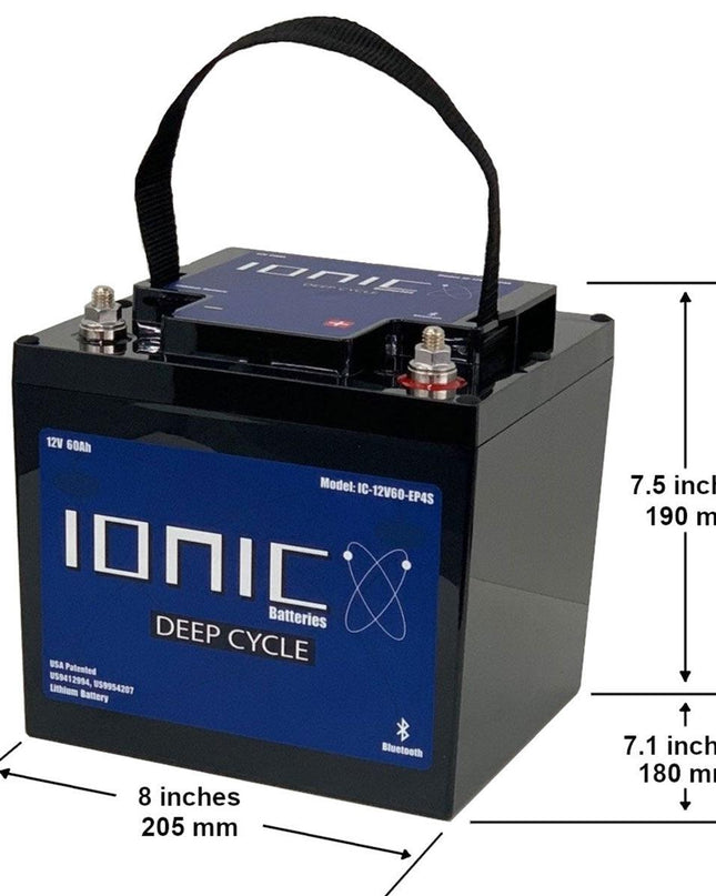 12V 60Ah Ionic Lithium Battery